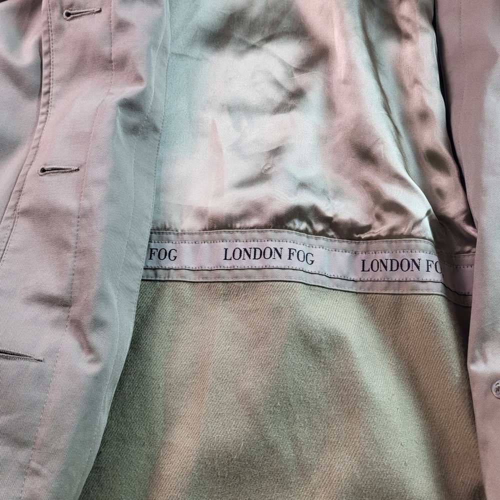 London Fog Womens Beige Trench Coat Hooded Removable Liner Size M Medium - Picture 3 of 10